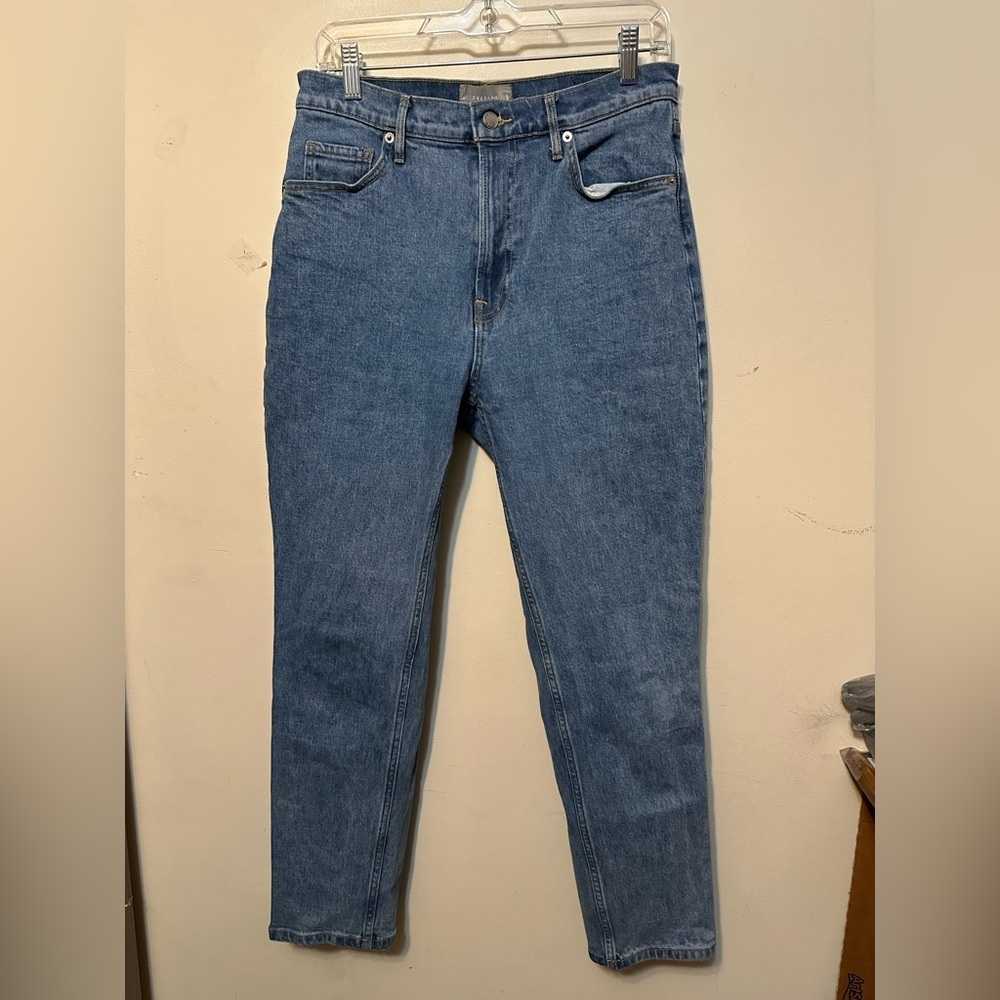 Everlane The Cheeky Jean Original Medium Wash Jeans Straight Reg Size 29 Ethical